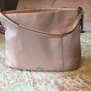 Coach shoulder bag, dusty pink